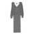 Liu Jo Liu Jo Grey Knitted Dress Featuring A V-Neck GREY