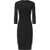 Pinko Knee-Length Dress with sheer inserts NERO LIMOUSINE