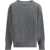 MADELEINE THOMPSON V-Neck Jumper in Wool and Cashmere MIDGREY