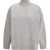 MADELEINE THOMPSON Crewneck Sweater in Wool and Cashmere SMOKEGREY