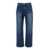 After Pray 'Essentia' Blue Jeans With Logo Patch On The Rear In Denim Man BLUE