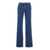 MERCI Blue Jeans With Belt Loops And Logo Patch On The Rear In Denim Woman BLUE