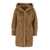 Giovanni Paris 'Lisa' Beige Fur Jacket With Hood And Front Concealed Closure In Ecofur Woman Beige