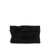 Twentyfourhaitch 'Dunham' Black Clutch With Rhinestone Embellishments And Magnetic Closure In Tech Fabric Woman Black