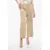SIBEL SARAL Flared Crop Pants With Raw-Cut Hem Beige