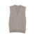 GRAN SASSO Gran Sasso V-Neck Sleeveless Cardigan In Merino Wool GREY