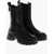 DSQUARED2 Leather D2 Statement Chelsea Booties Black