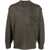 DSQUARED2 Virgin Wool Crew-Neck Sweater With Breast Pocket Military Green