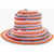 DSQUARED2 Knitted Bucket Hat With Striped Motif Multicolor