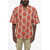 DSQUARED2 Floral Patterned Bowling Shirt With Wrinkled Effect Multicolor