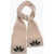 DSQUARED2 Wool Slim Scarf Beige