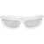 Off-White Mirrored Volcanite Shied Sunglasses With Sheer Frame White
