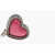 DSQUARED2 Enamelled Brass Heart Single Earring Pink