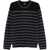 Paul Smith Ps Two-Tone Striped Crew-Neck Sweater Black