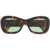 Off-White Tortoiseshell Pablo Goggles Sunglasses Brown