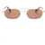 Off-White Golden-Effect Vaiden Oval Sunglasses With Tortoiseshell Deta Gold