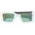 Off-White Color Block Seattle Rectangular Sunglasses White