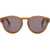 Off-White Solid Color Oakland Round Sunglasses With Monogram Brown