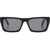 Off-White Rectangular Albany Sunglasses With Golden-Effect Monogram Black