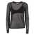 Michael Kors GEM HT FITTED LS CREW Black  