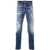 DSQUARED2 Vintage Effect Skater Jeans With Distressed Details And Deco Blue