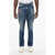 DSQUARED2 Pac-Man Straight Leg 642 Jeans With Patches 20Cm Blue