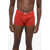 Diesel Solid Color Umbx-Damien-H Boxer With Printed Maxi Logo Red
