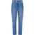 Moschino Couture! Straight Leg Jeans With Logoed Button 19Cm Blue
