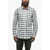 DSQUARED2 Cotton Blurred Check Shirt With Standard Collar Green