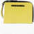DSQUARED2 Leather Wallet With Neck Strap Yellow