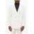 Brunello Cucinelli Double-Breasted Pure Linen Blazer With Patch Pockets White