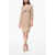 Brunello Cucinelli Silk And Cashemere Sequined Dress Beige