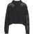 Liu Jo White Sweater with cable knit pattern Black