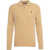 Ralph Lauren Cable knit sweater with polo collar Beige