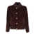 SEALUP TRAMONTANA VELVET BLOUSON, BRASS BUTTONS, HAND-EMBROIDERED ANCHOR ON THE CUFF Brown