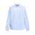 JACQUEMUS 'Simon' Light Blue Shirt With All-Over Stripe Motif And Logo Lettering In Cotton Man BLUE
