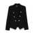 Balmain Balmain Double-Breasted Wool Suit Black