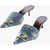 Diesel Denim Venus Mules With Front Logo 5Cm Light Blue
