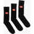 Diesel Cotton And Nylon Skm-Raythreepack-R 3 Pairs Socks With Monog Black