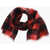 Massimo Piombo Wool Two-Tone Scarf Red