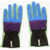 DSQUARED2 Color Block Leather Gloves With Zip Multicolor