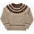 Ralph Lauren Embridered Wool Blend Holiday Crew-Neck Sweater With 3-Butto Beige