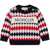 Moncler Argyle Motif Virgin Wool Crew-Neck Sweater Multicolor
