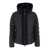TATRAS 'Liko' Black Down Jacket With Drawstring Hood And Logo Patch On The Side In Tech Fabric Man Black