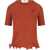 Fendi Short-sleeved Virgin Wool Top RUST-25