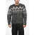 Woolrich Two-Tone Wool Blend Crew-Neck Sweater Black & White