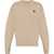 Kenzo Solid Color Wool Crew-Neck Sweater Beige