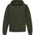 DSQUARED2 Solid Color Nyc Fit Hoodie With Embossed Logo Green