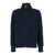 Roberto Collina Blue Jacket With High Neck And Front Zip Closure In Wool And Cashmere Blend Man BLUE