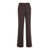 PLAIN Brown Pants With Belt Loops In Fabric Woman BROWN